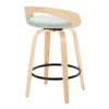 Grotto - 26" Fixed-Height Counter Stool (Set of 2) - Black & Natural Base