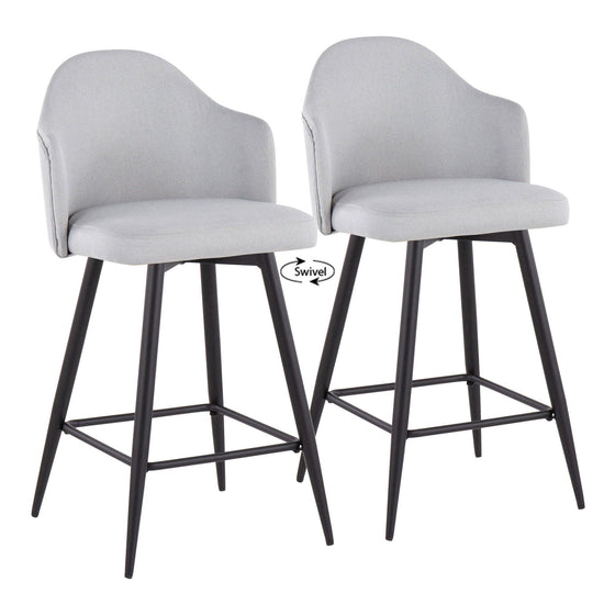 Ahoy - Counter Stool With Square Footrest (Set of 2)