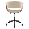 Vintage Mod - Office Chair - Walnut Base