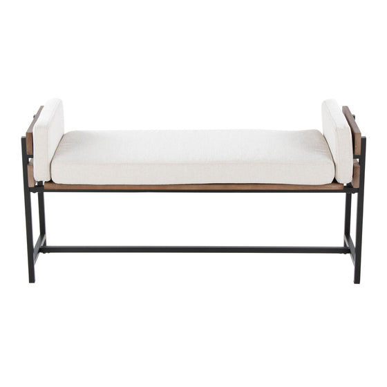 Kari - Bench - Black & Light Brown Base