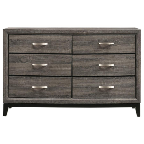 Watson - 6-Drawer Dresser - Gray Oak