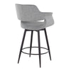 Vintage Flair - 26" Fixed-Height Counter Stool (Set of 2) - Black Legs