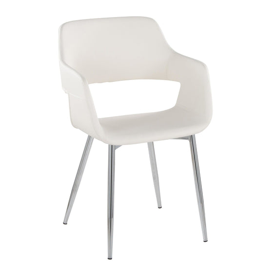 Margarite - Dining / Accent Chair - Chrome Metal (Set of 2)