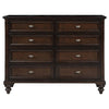 Andover - 8-Drawer Dresser Cabinet - Dark Oak