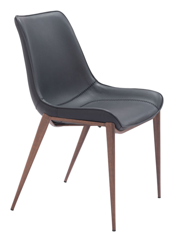 Magnus - Dining Chair (Set of 2) - Black / Walnut