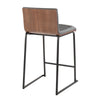 Mason Mara - 26" Fixed-Height Counter Stool (Set of 2) - Black Legs