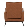 Casper - Lounger - Black Metal And Camel Faux Leather