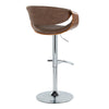 Symphony - Adjustable Barstool (Set of 2) - Chrome Base