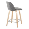 Toriano - 24" Fixed-Height Counter Stool (Set of 2) - Natuiral Square Base