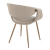 Curvo - Upholstered Chair (Set of 2) - Antique Copper Metal Legs