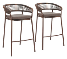  Skye - Outdoor Barstool (Set of 2) - Brown