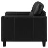 Scotland - Faux Leather Upholstered Track Arm Chair