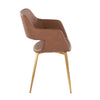 Margarite - Dining / Accent Chair - Gold Metal (Set of 2)