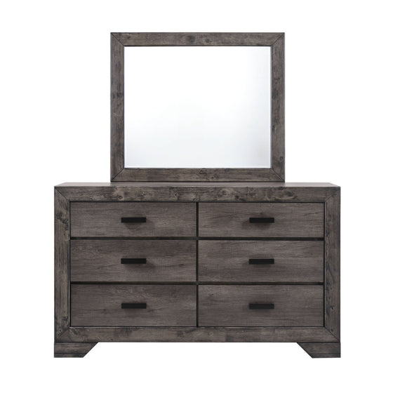 Nathan - Dresser & Mirror Set - Gray Oak