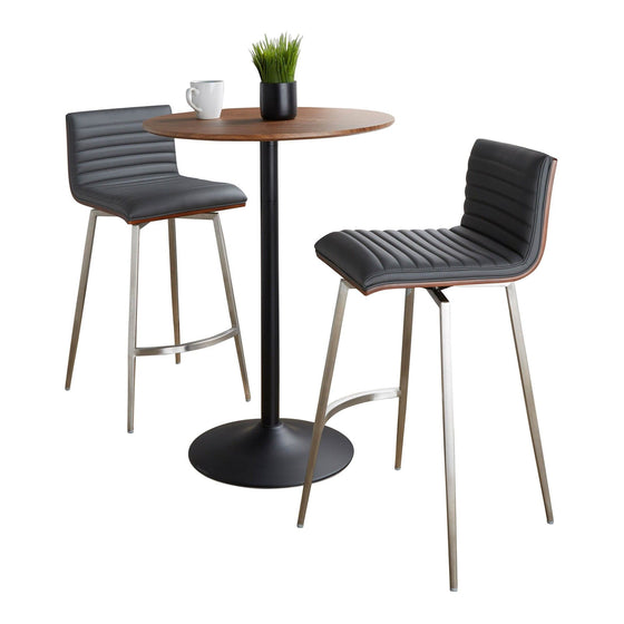 Pebble - Mason Swivel Counter Height Dining Set With Adjustable Table