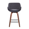 Fabrico - 26" Fixed-height Counter Stool (Set of 2) - Dark Gray