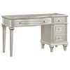 Evangeline - 4-Drawer Vanity Set With Stool - Silver Oak