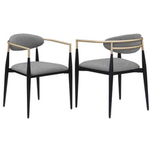  Alexis - Fabric Upholstered Dining Arm Chair (Set of 2)