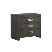 Sasha - 3 - Drawer Nightstand With Usb - Gray