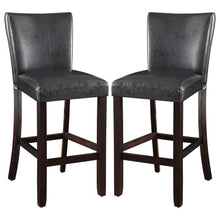  Alberton - Leatherette Upholstered Bar Chair (Set of 2) - Black