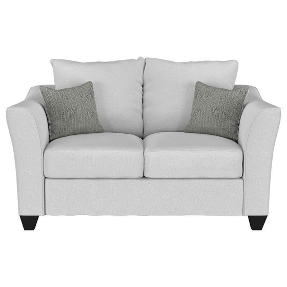 Salizar - Upholstered Flared Arm Loveseat - Sand