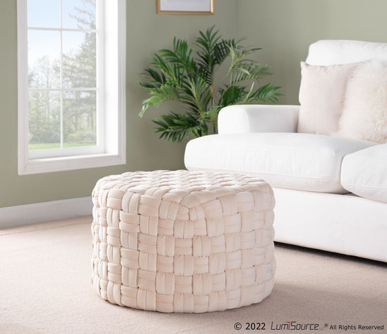 Braided - Round Ottoman
