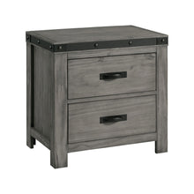  Wade - 2-Drawer Nightstand - Black Finish