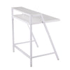 2-Tier - Office Desk - White Steel And White Wood