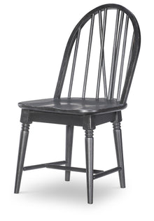  Vintage Market - Windsor Side Chair V Shape (Set of 2) - Kettle Black
