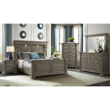  Kings Court - 3 - Drawer Nightstand (Sliding Top) - Gray