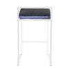Fuji - Stackable Counter Stool - White Base (Set of 2)