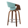 Curvini - 24'' Fixed-Height Counter Stool (Set of 2)
