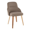 York - Upholstered Chair (Set of 2) - Zebra Wood Legs