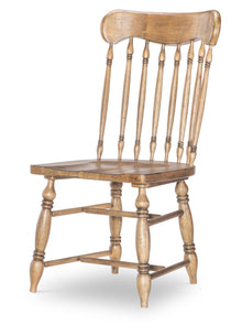  Vintage Market - Turned Spindle Side Chair (Set of 2) - Barnwood Oak