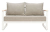 Welt - Outdoor Sofa - Taupe & White