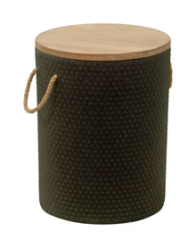  Beban - Outdoor Side Table - Natural & Black