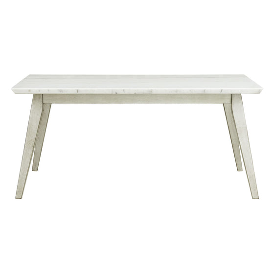 Bette - Dining Table With Marble Top - White