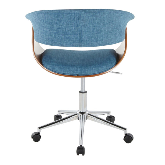 Vintage Mod - Office Chair - Chrome Base