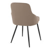 York - Upholstered Chair (Set of 2) - Black Metal Legs