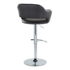 Margarite - Ajustable Barstool With Swivel - Chrome Metal (Set of 2)