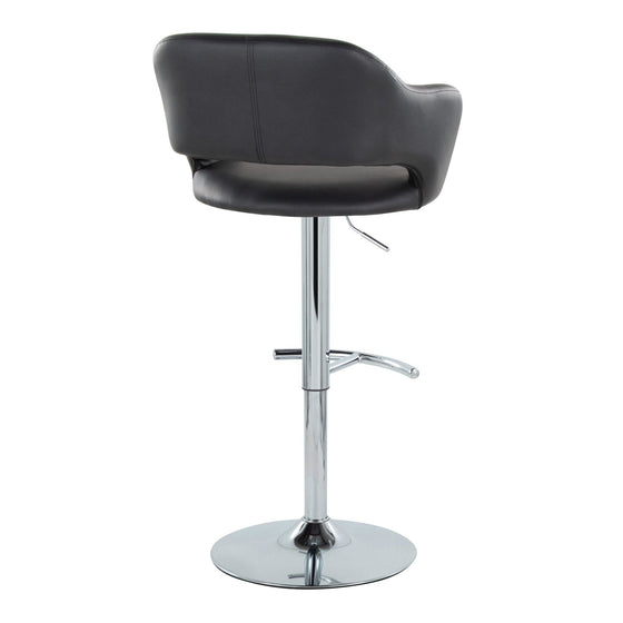 Margarite - Ajustable Barstool With Swivel - Chrome Metal (Set of 2)