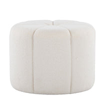  Daisy - Ottoman - White Fabric