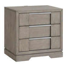  Kelis - 3 Drawer Nightstand With USB - Gray