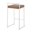 Fuji - Stackable Counter Stool - White Base (Set of 2)
