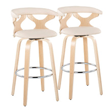  Gardenia - 30" Fixed-height Barstool (Set of 2) - Cream