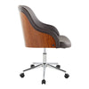 Bacci - Office Chair - Chrome Metal Base