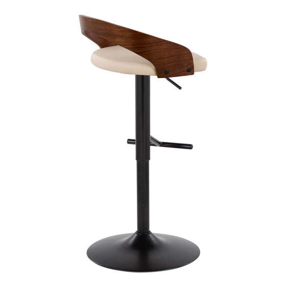 Grotto - Adjustable Barstool (Set of 2) - Black Base