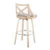 Charlotte - 30" Fixed-height Barstool (Set of 2) - Gray And Light Gray