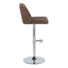 Toriano - Adjustable Barstool (Set of 2) - Chrome Base