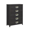 Tobias - 5-Drawer Chest - Black